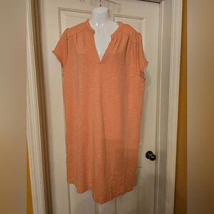 Wonderly Coral Textured Dress Size XL